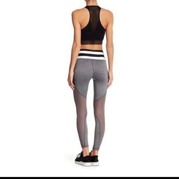 C&C California yoga legging gray colorblock mesh M - Picture 2 of 10
